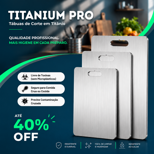 Swanutilidades Tábua De Cozinha Titanium Antibacteriana Antisujeira