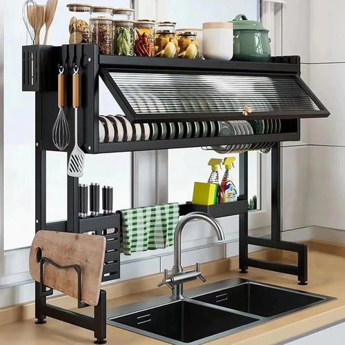 Escorredor De Louça Cozinha Suspensa Modula Autosustentavel Pia Rack Organizador De Pratos Estante